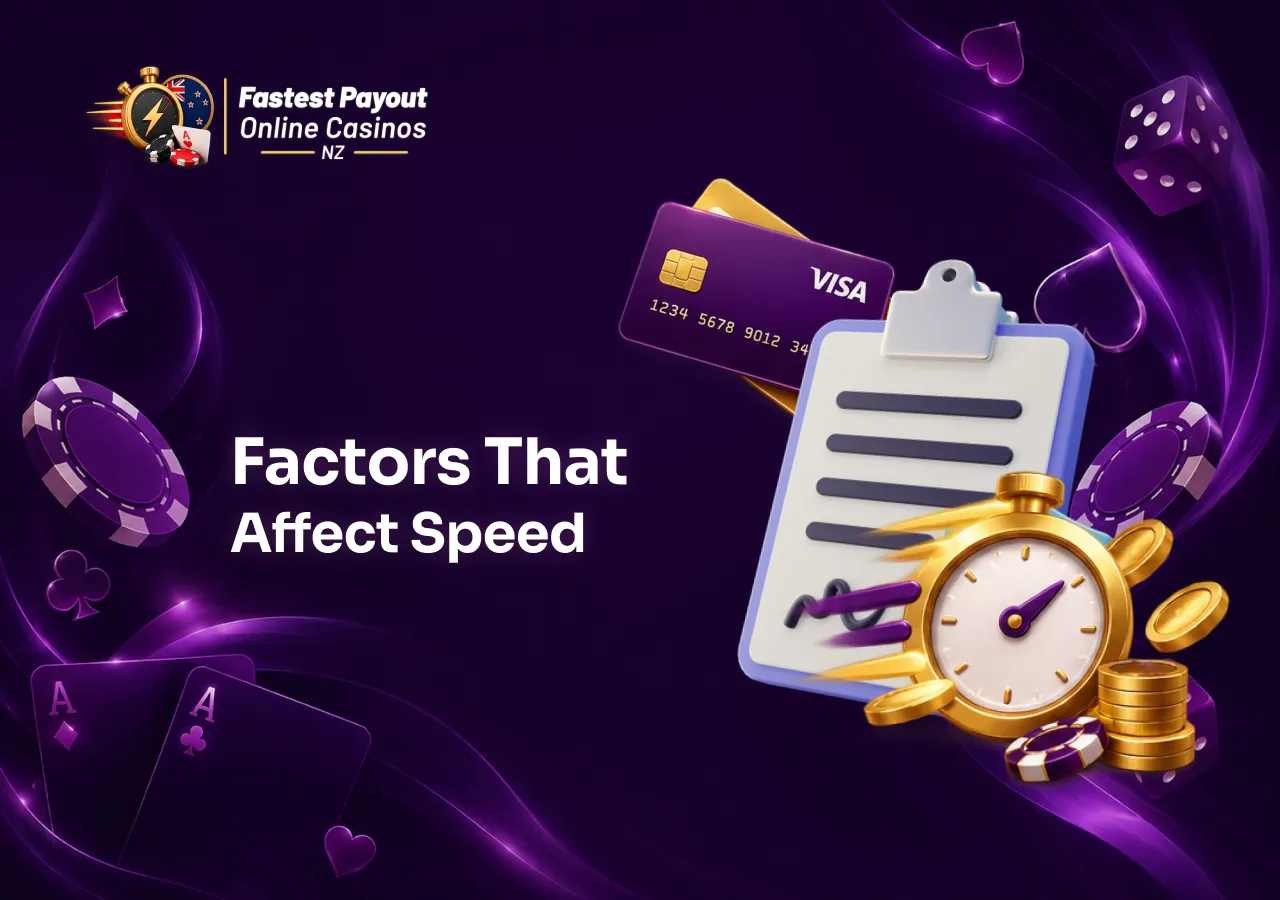 Withdrawal speed depends on factors such as verification, payment method and casino processing times.